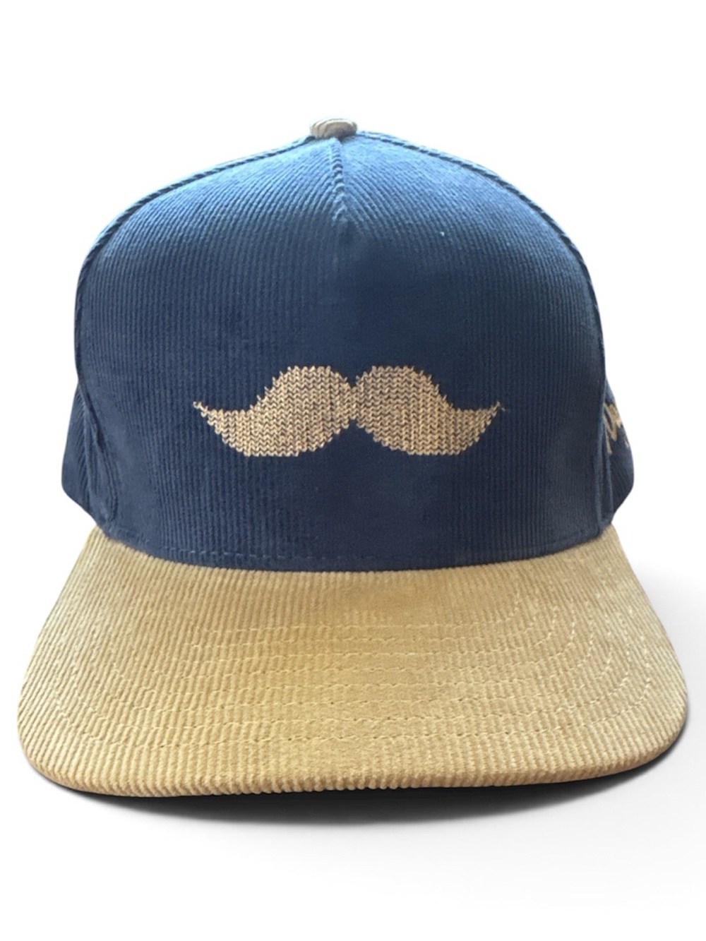 Waggle Corduroy Mustache Snap Back Hat - Picture 1 of 5
